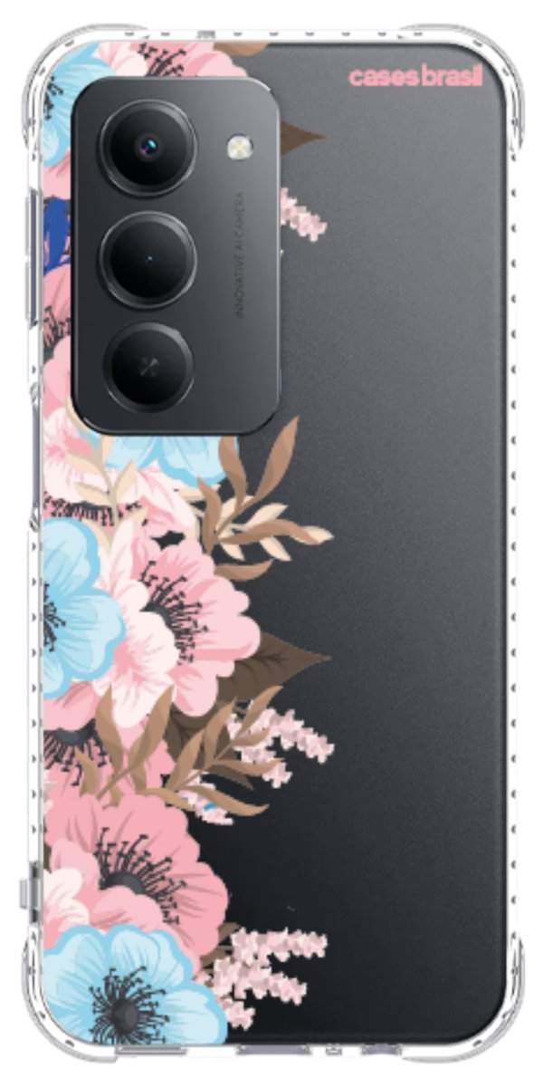 Capinha para Celular Moldura Floral