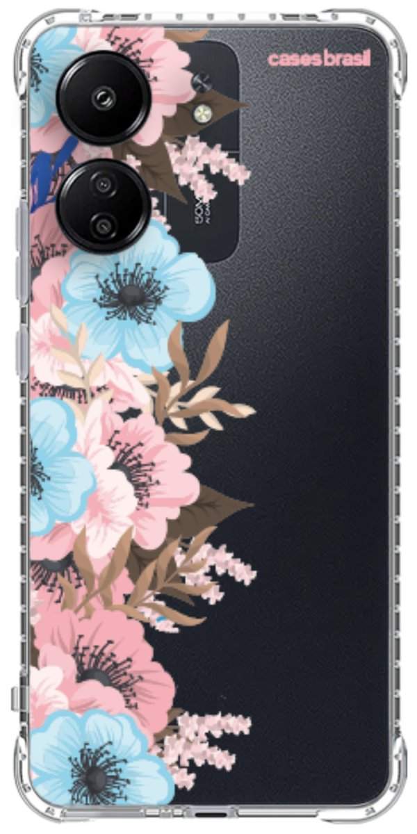 Capinha para Celular Moldura Floral