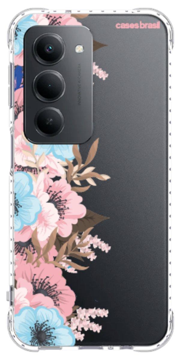 Capinha para Celular Moldura Floral