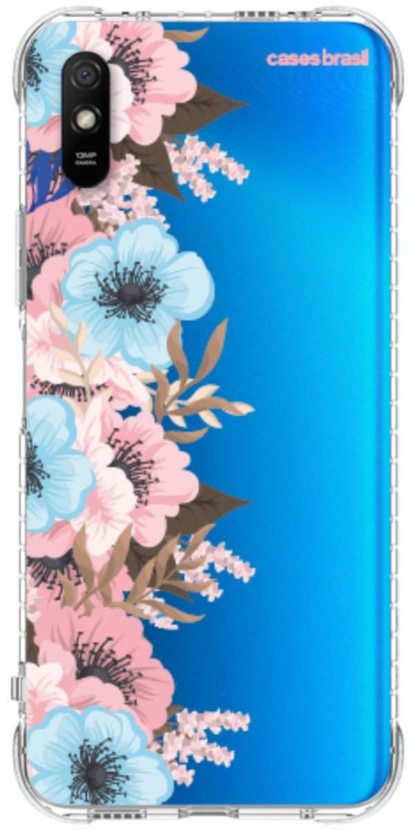 Capinha para Celular Moldura Floral