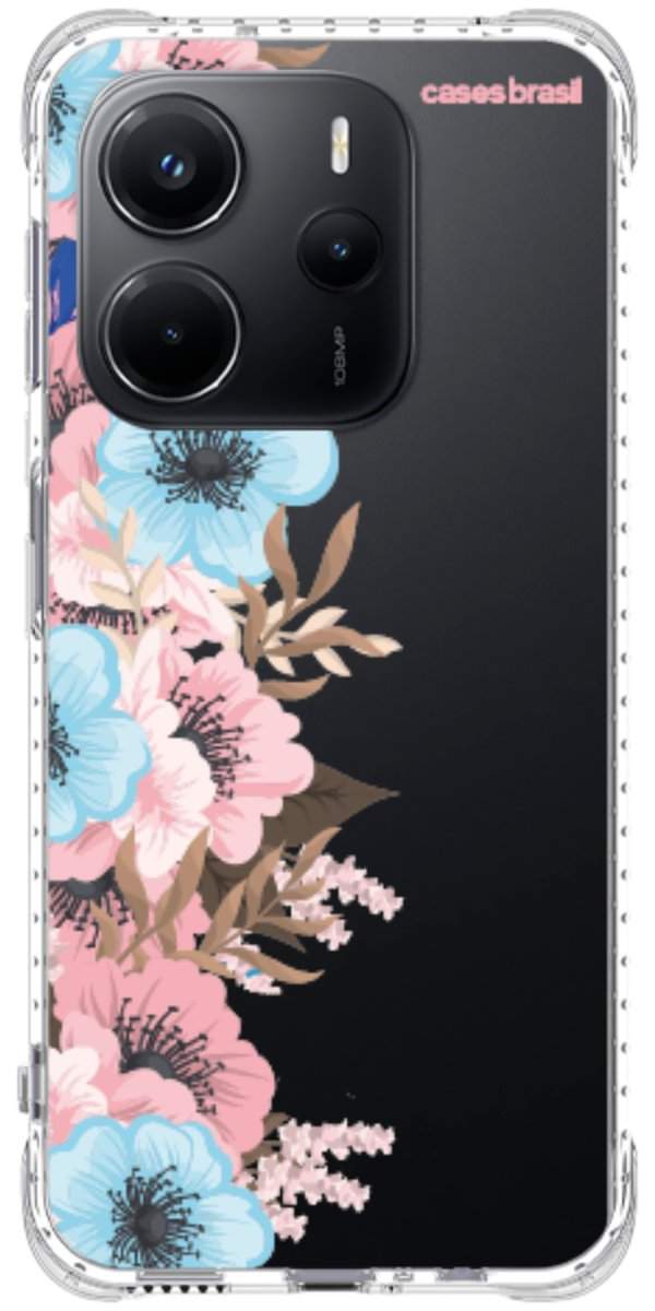 Capinha para Celular Moldura Floral