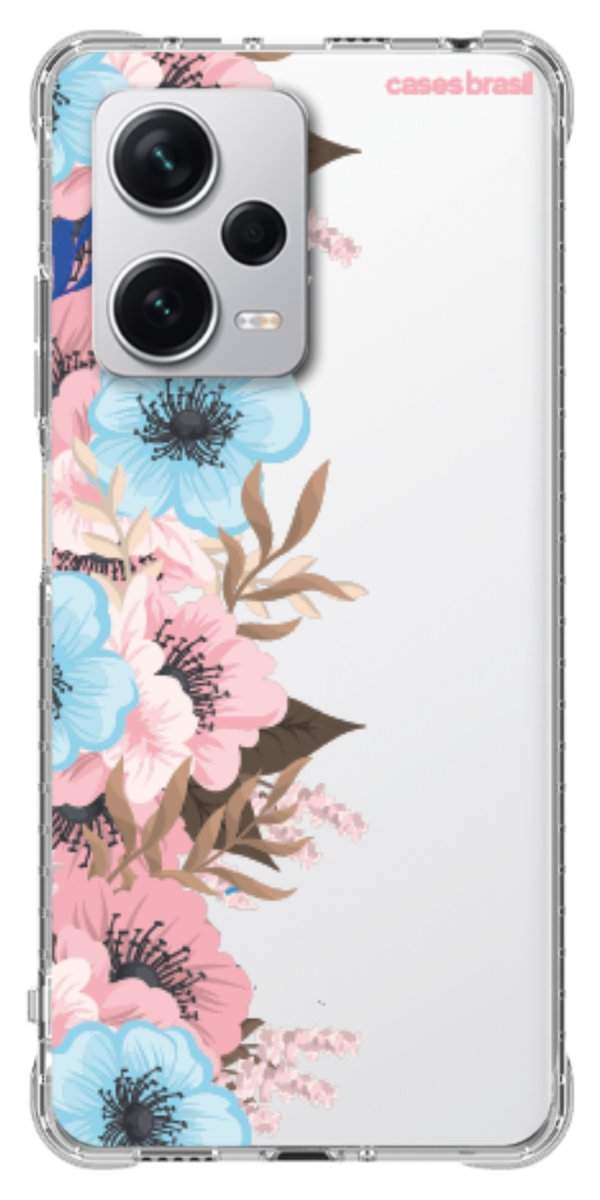 Capinha para Celular Moldura Floral