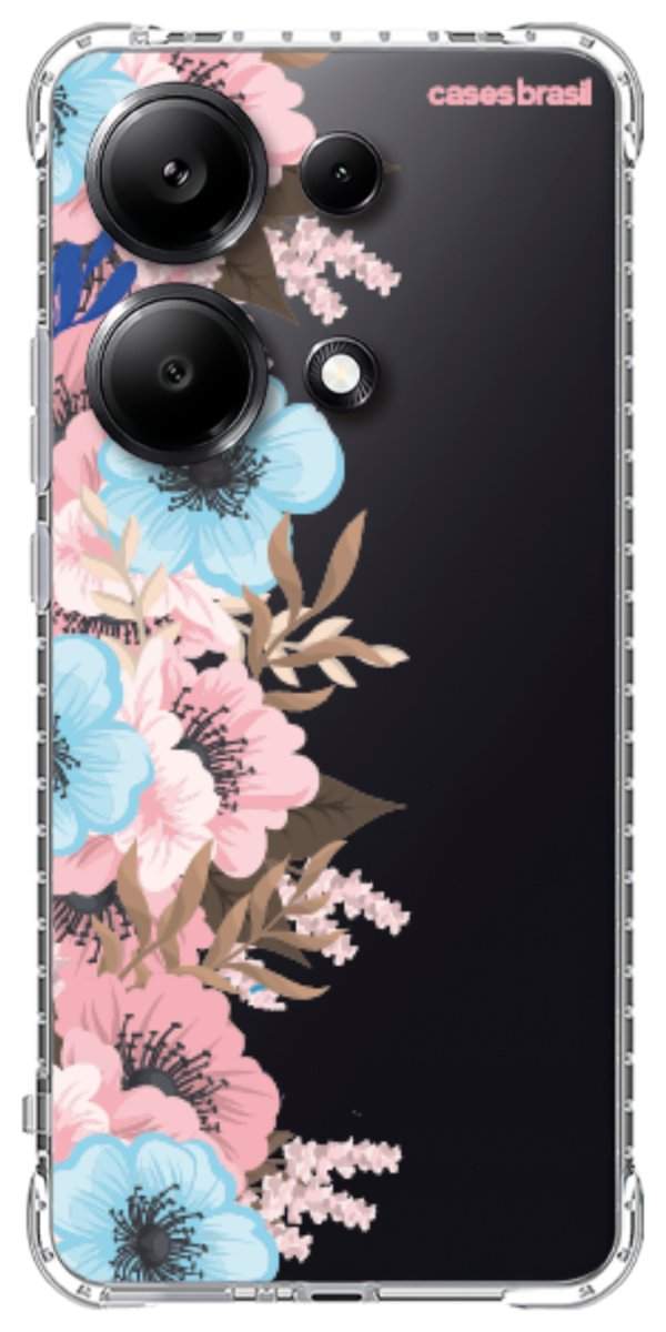 Capinha para Celular Moldura Floral