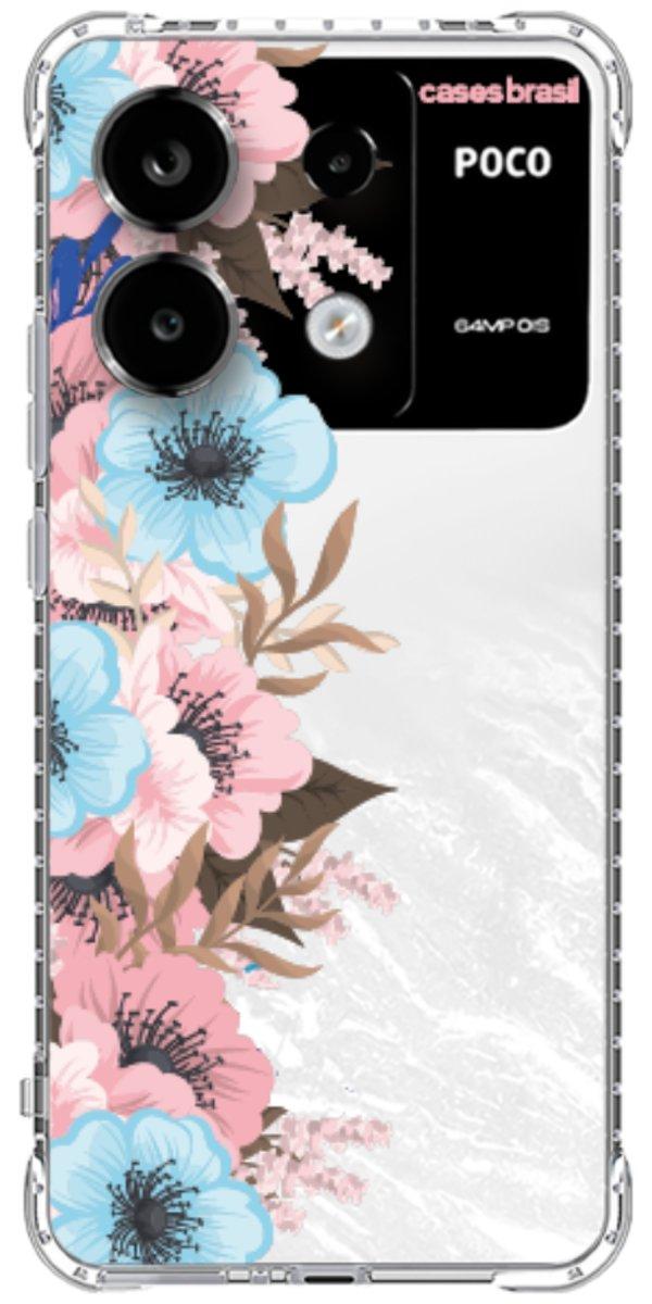 Capinha para Celular Moldura Floral
