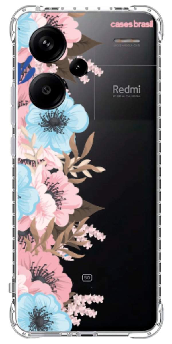 Capinha para Celular Moldura Floral