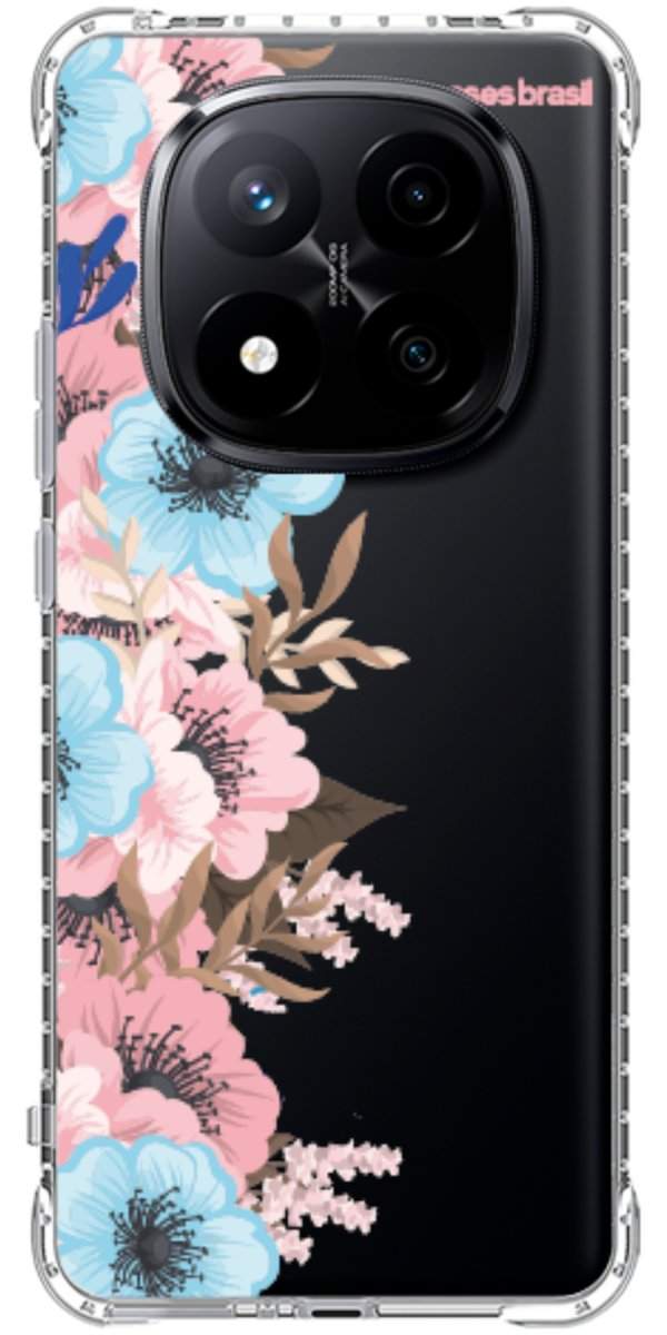 Capinha para Celular Moldura Floral