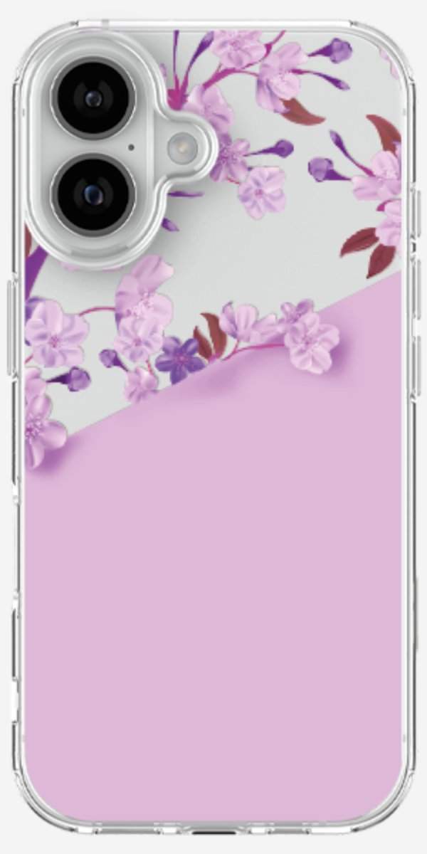 Capinha para Celular Flores Purpuras