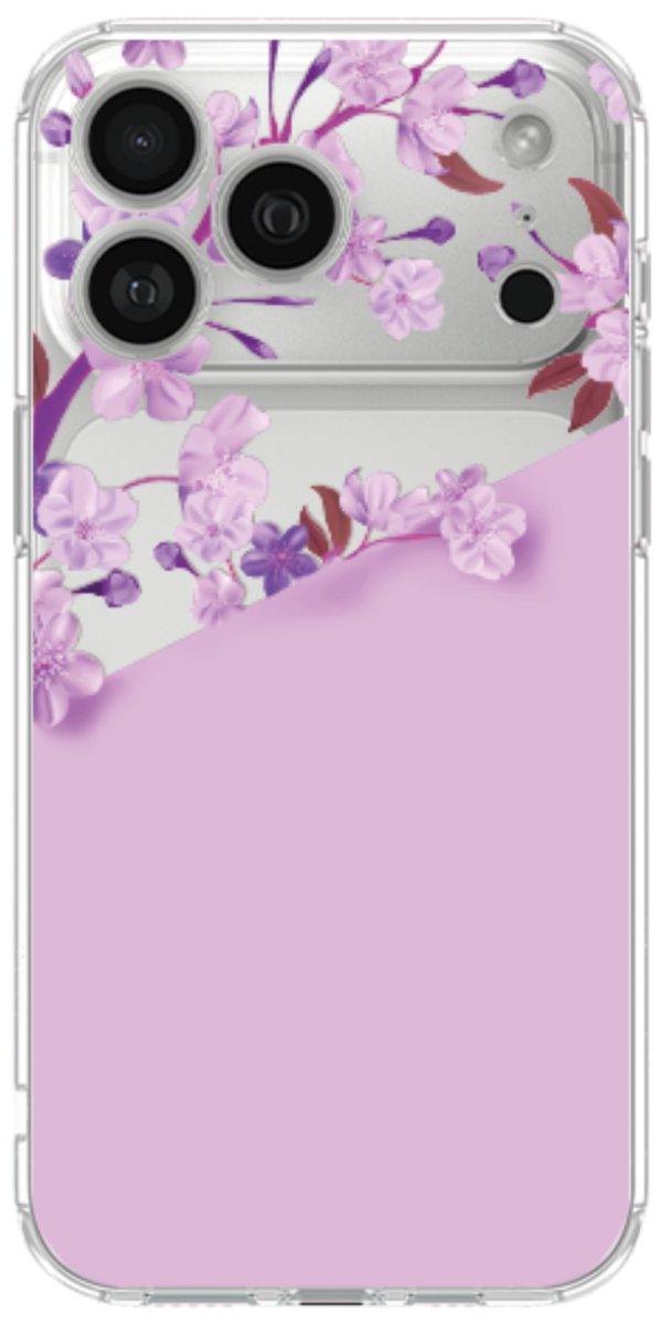 Capinha para Celular Flores Purpuras