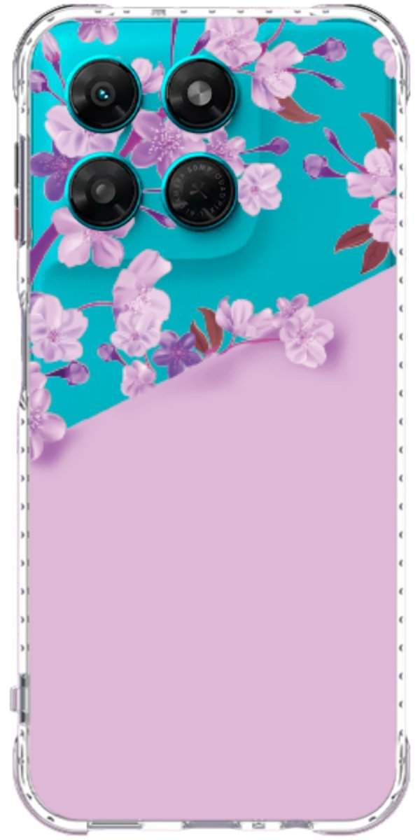 Capinha para Celular Flores Purpuras