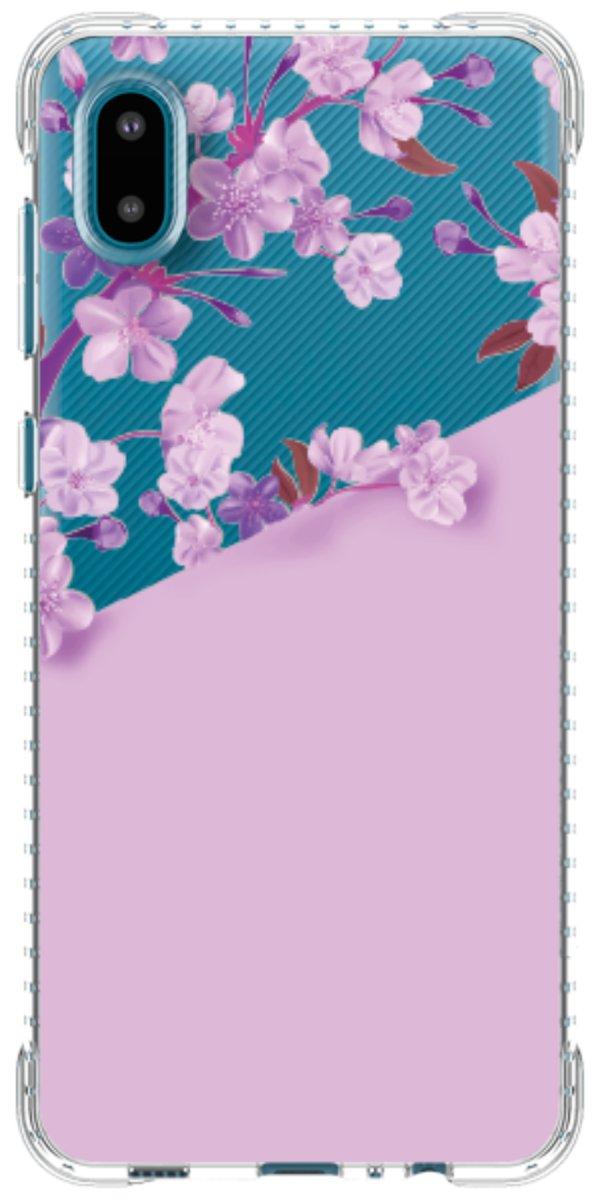 Capinha para Celular Flores Purpuras