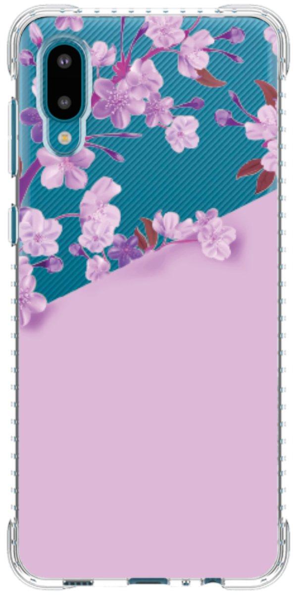 Capinha para Celular Flores Purpuras