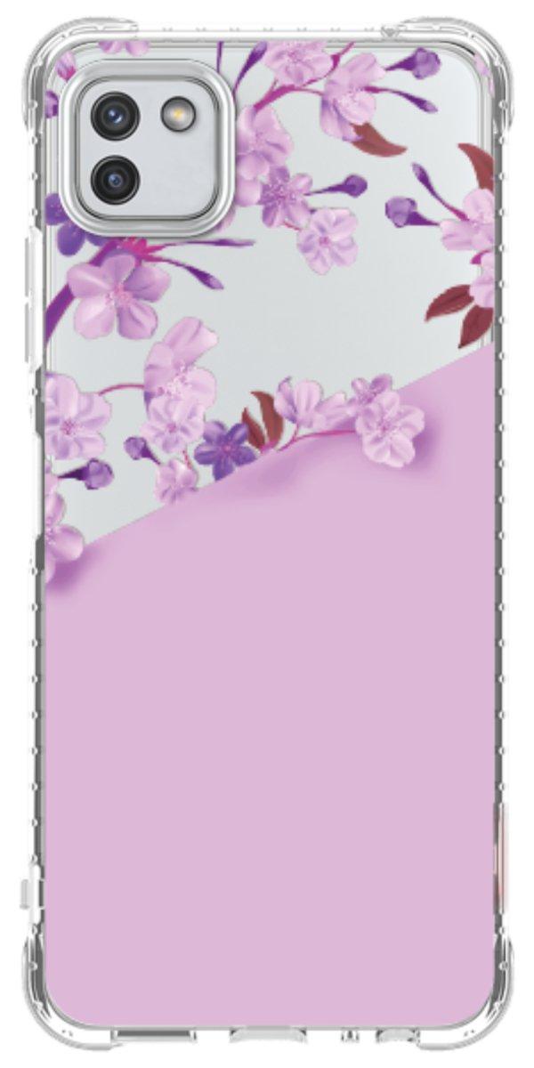 Capinha para Celular Flores Purpuras