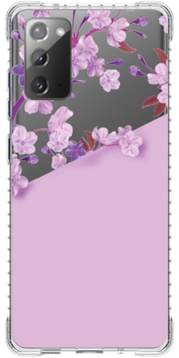 Capinha para Celular Flores Purpuras