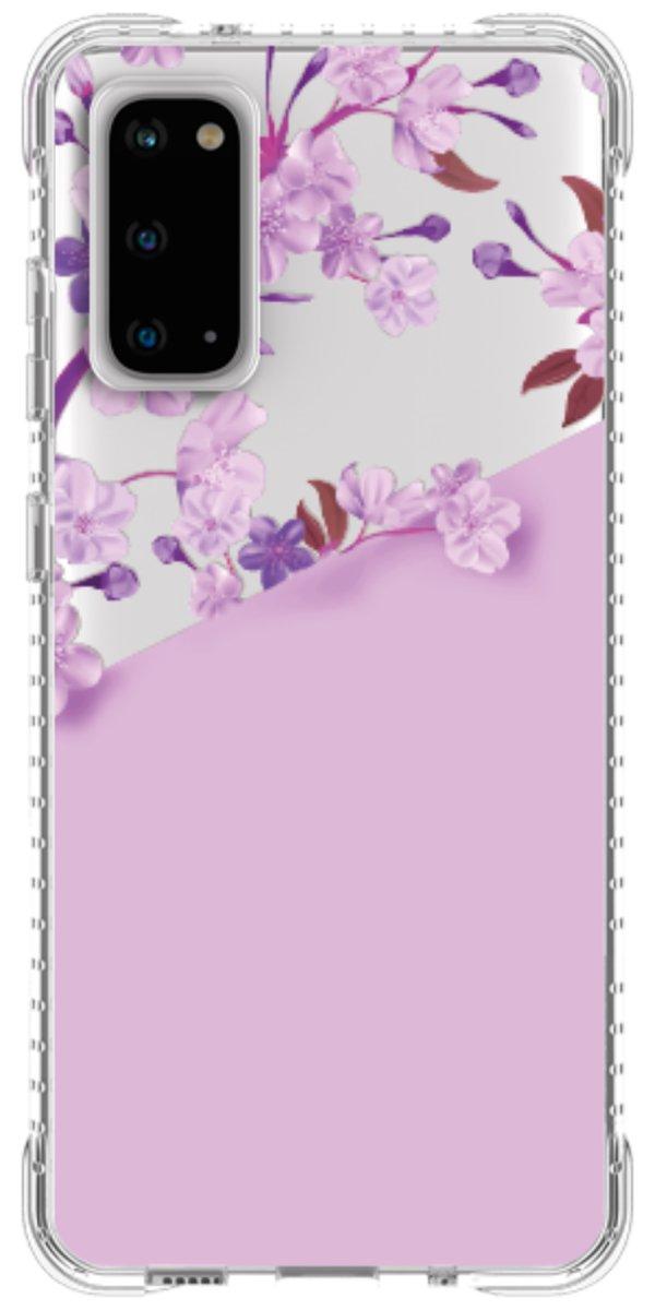 Capinha para Celular Flores Purpuras