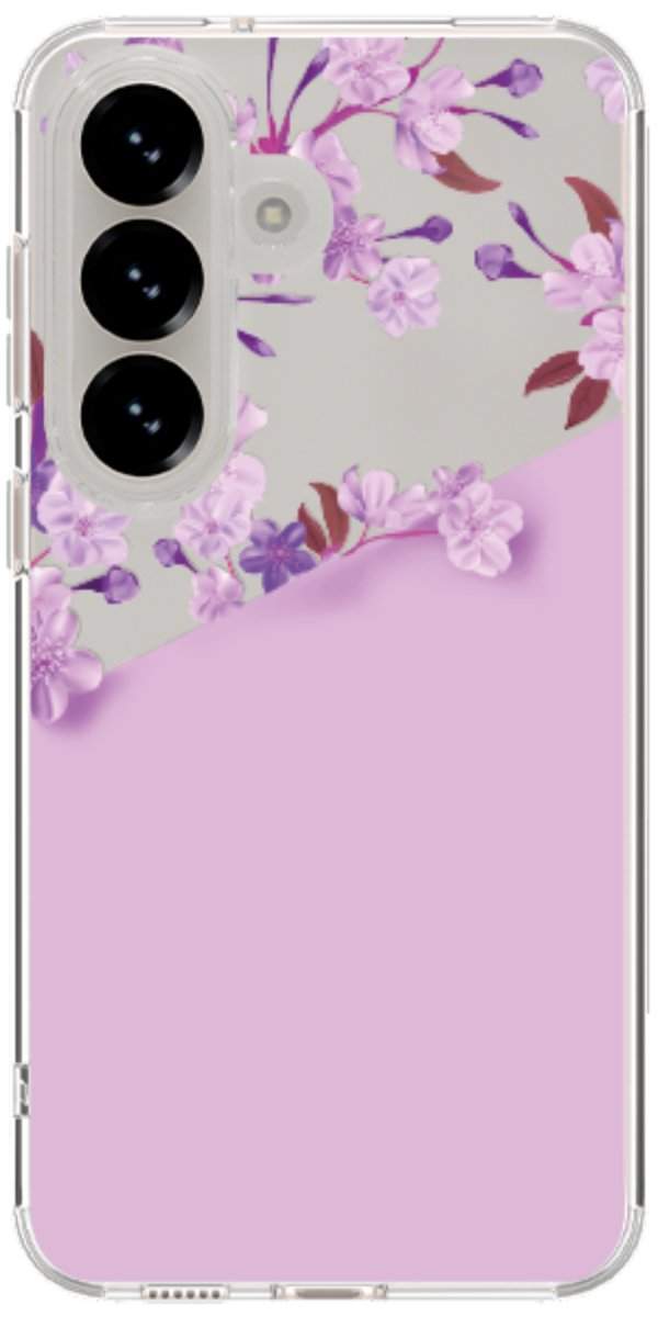 Capinha para Celular Flores Purpuras