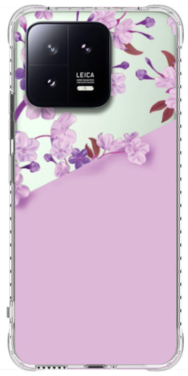 Capinha para Celular Flores Purpuras