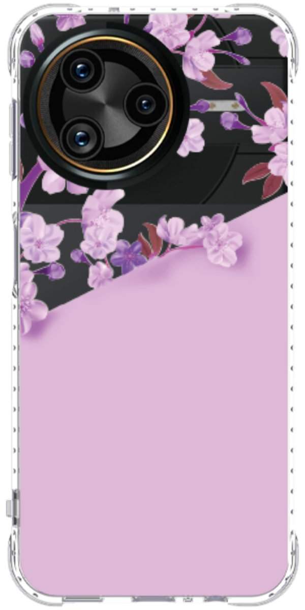 Capinha para Celular Flores Purpuras