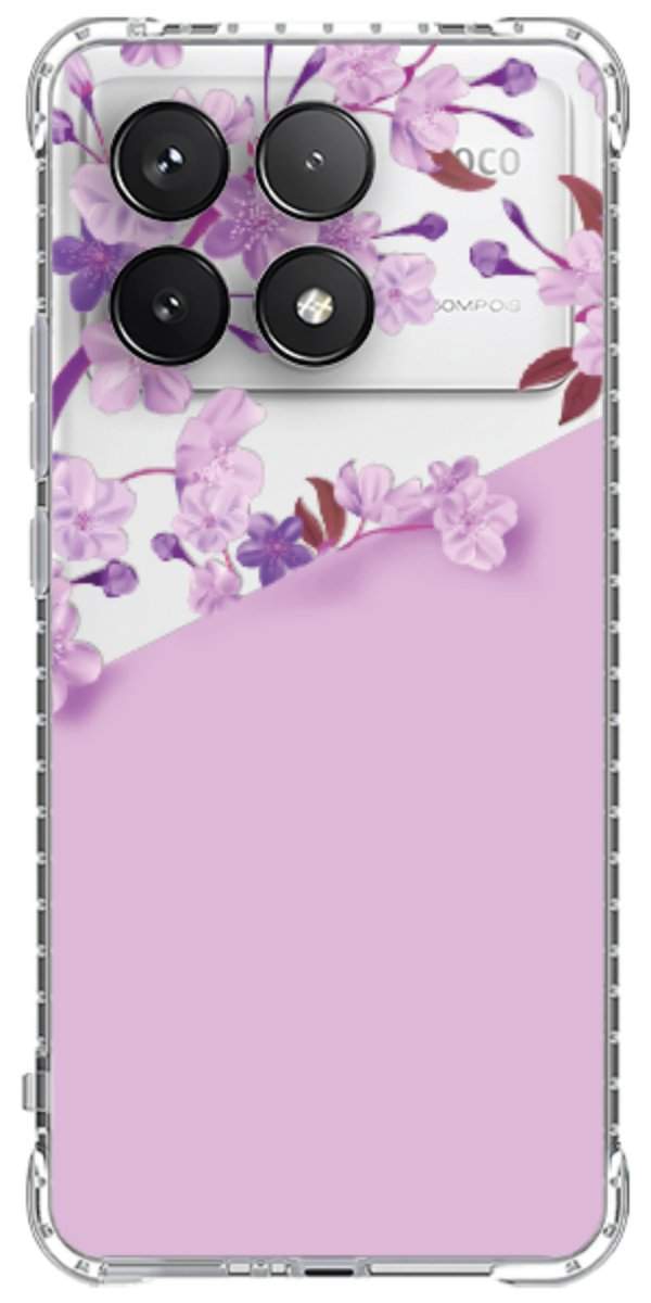 Capinha para Celular Flores Purpuras