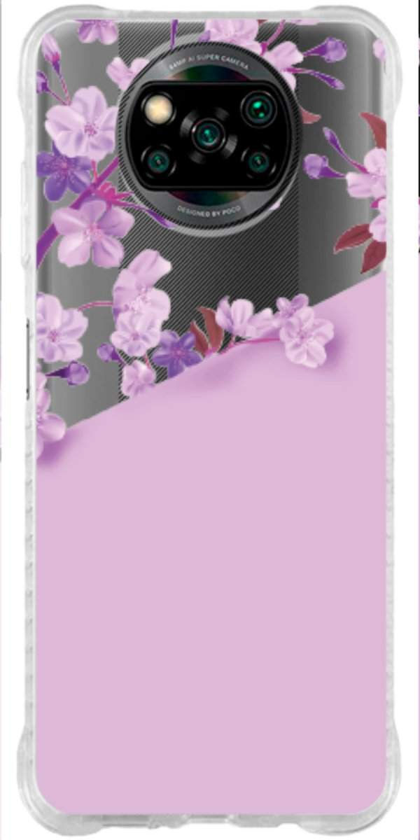 Capinha para Celular Flores Purpuras
