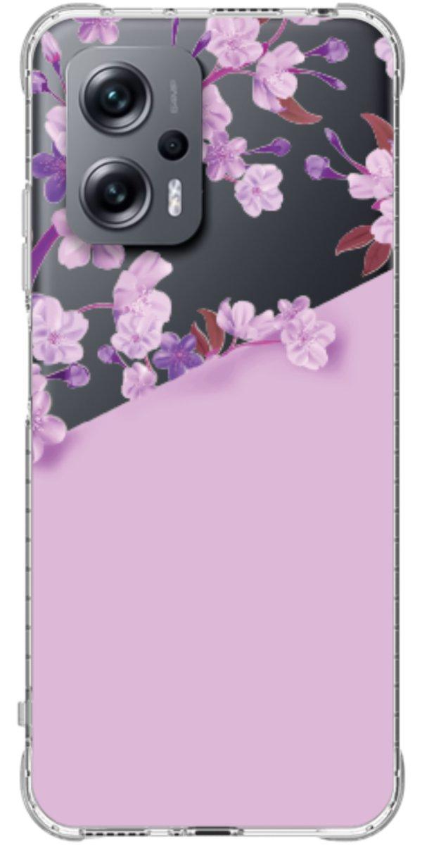 Capinha para Celular Flores Purpuras