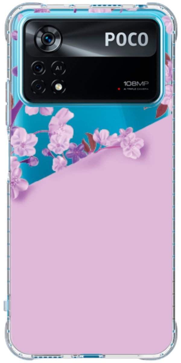 Capinha para Celular Flores Purpuras
