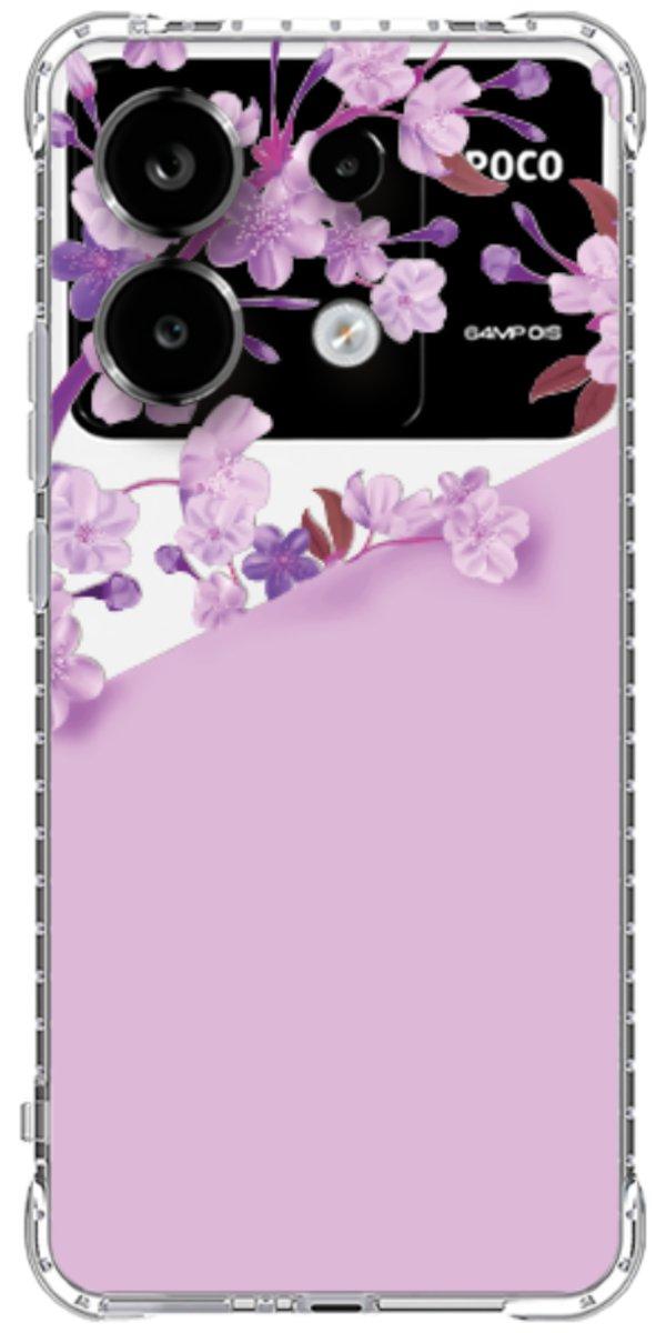 Capinha para Celular Flores Purpuras