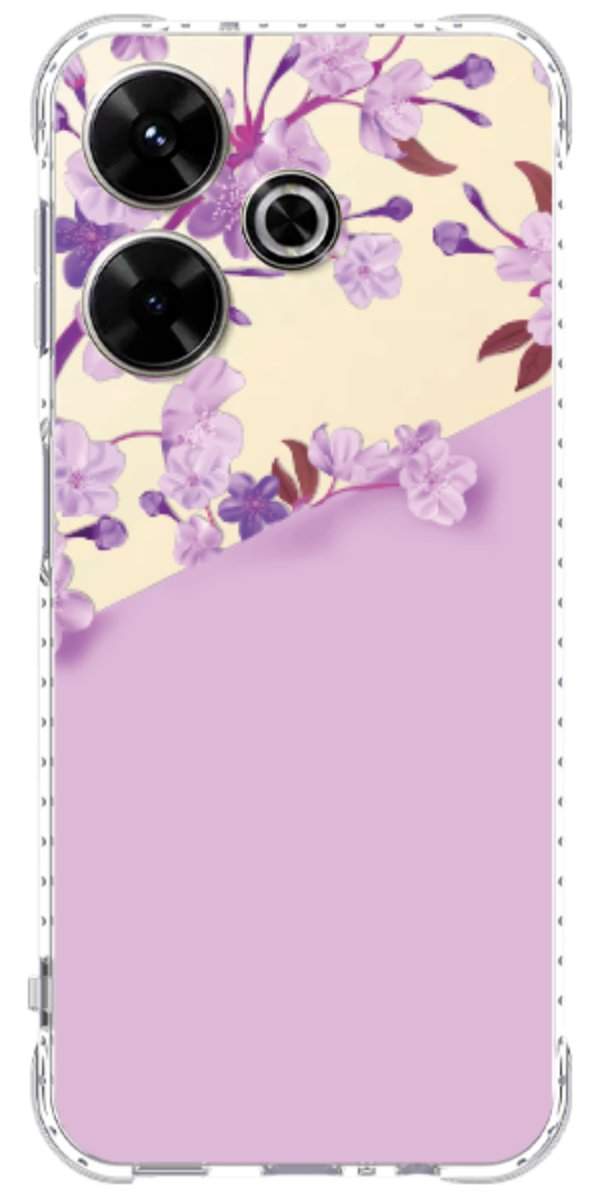Capinha para Celular Flores Purpuras