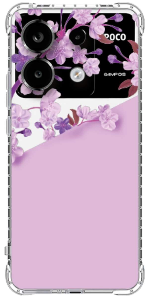 Capinha para Celular Flores Purpuras