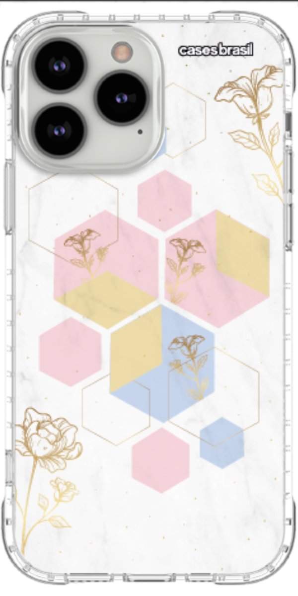 Capinha para Celular Geometria Floral