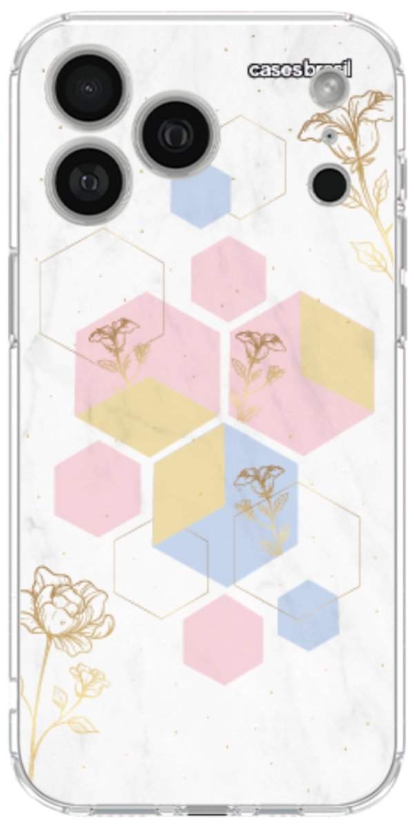 Capinha para Celular Geometria Floral