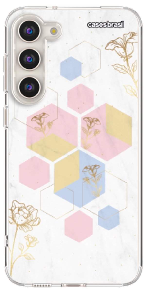 Capinha para Celular Geometria Floral