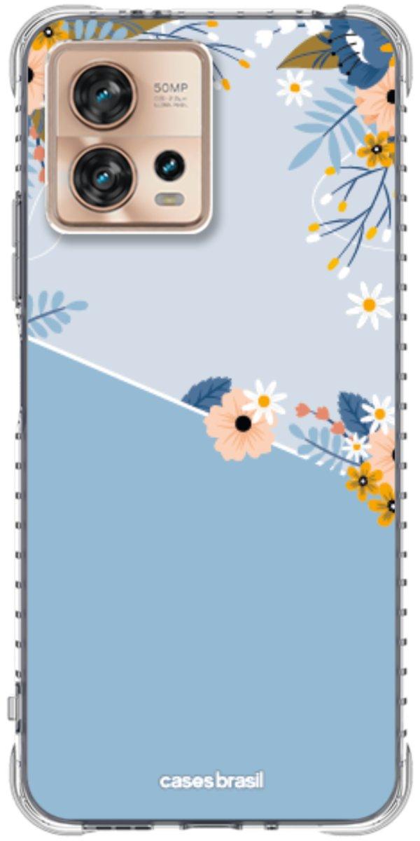 Capinha para Celular Ramo de Flores Azul