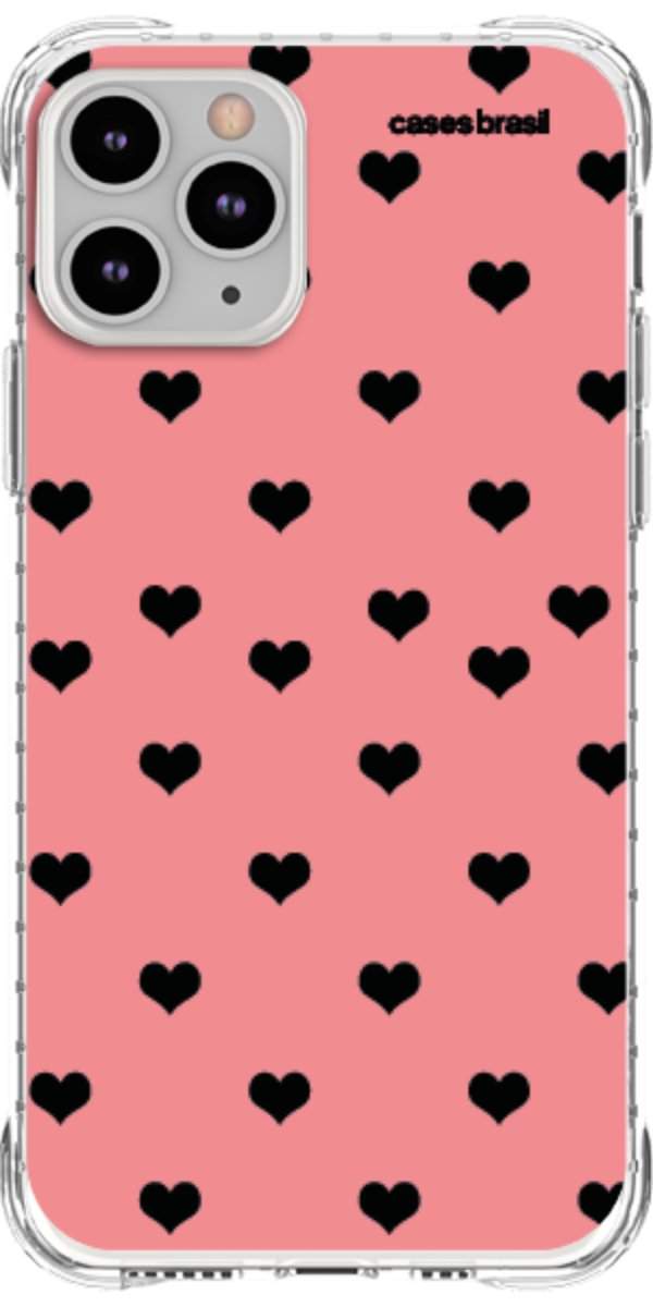 Capinha para Celular Corações Traçados Pink