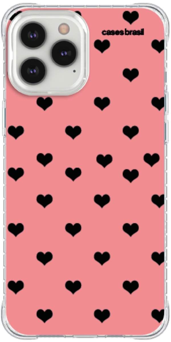 Capinha para Celular Corações Traçados Pink