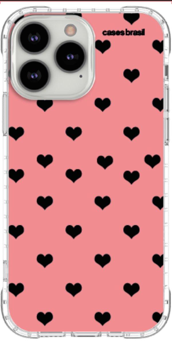 Capinha para Celular Corações Traçados Pink