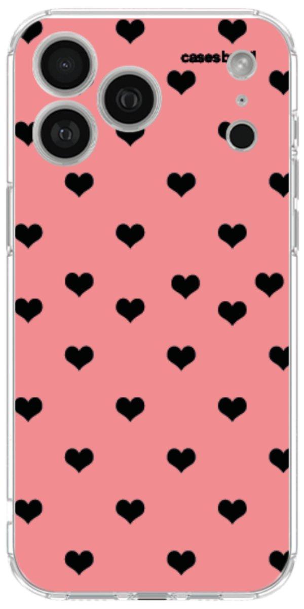 Capinha para Celular Corações Traçados Pink