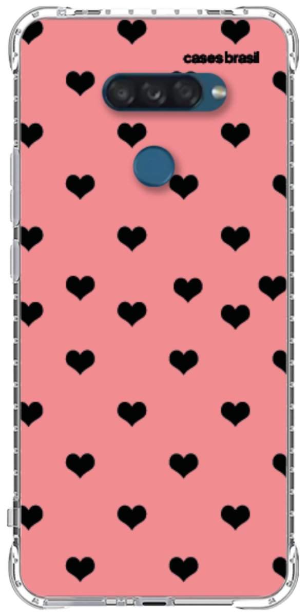 Capinha para Celular Corações Traçados Pink