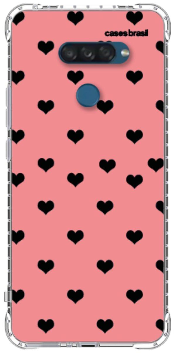 Capinha para Celular Corações Traçados Pink