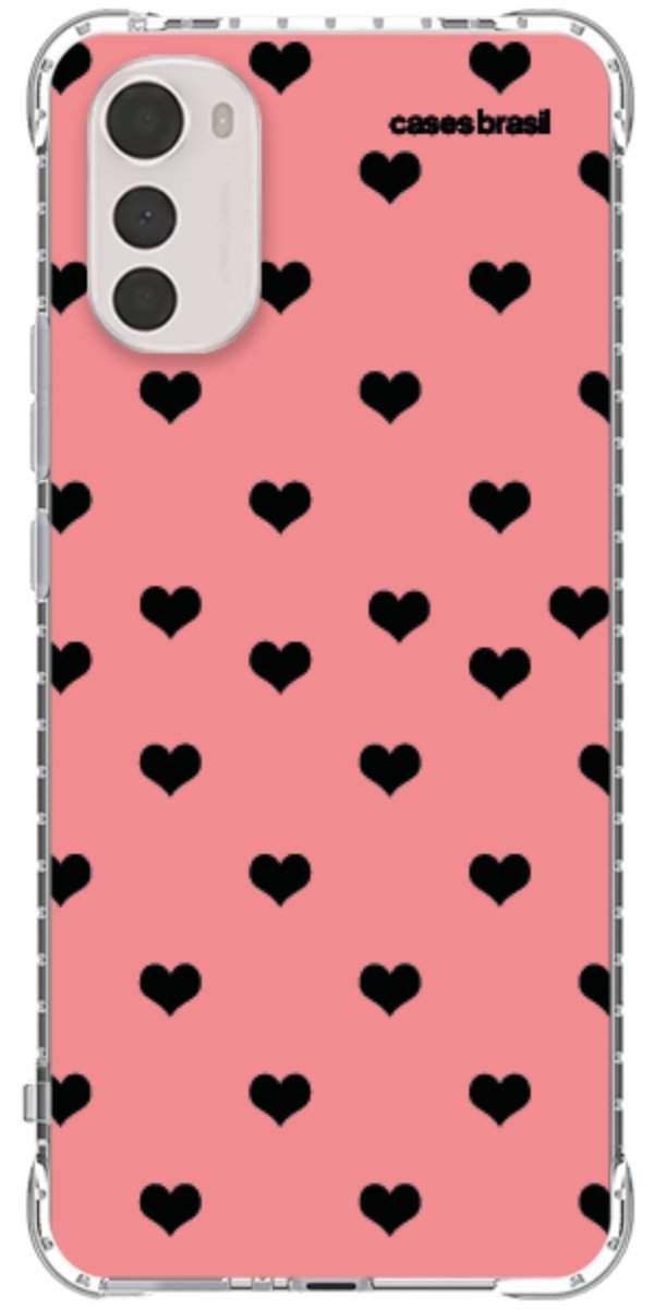 Capinha para Celular Corações Traçados Pink