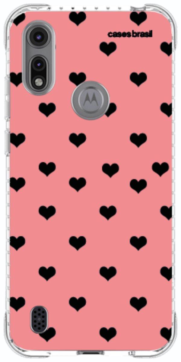 Capinha para Celular Corações Traçados Pink