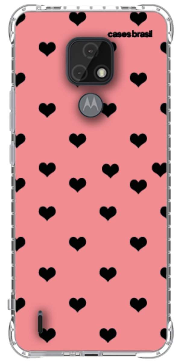 Capinha para Celular Corações Traçados Pink