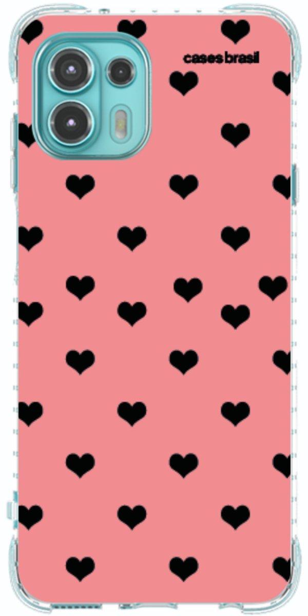 Capinha para Celular Corações Traçados Pink