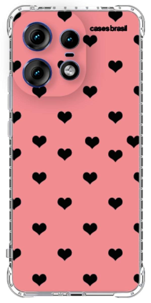 Capinha para Celular Corações Traçados Pink