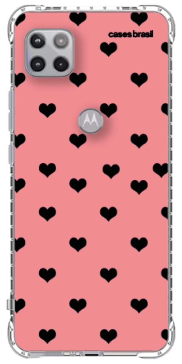 Capinha para Celular Corações Traçados Pink
