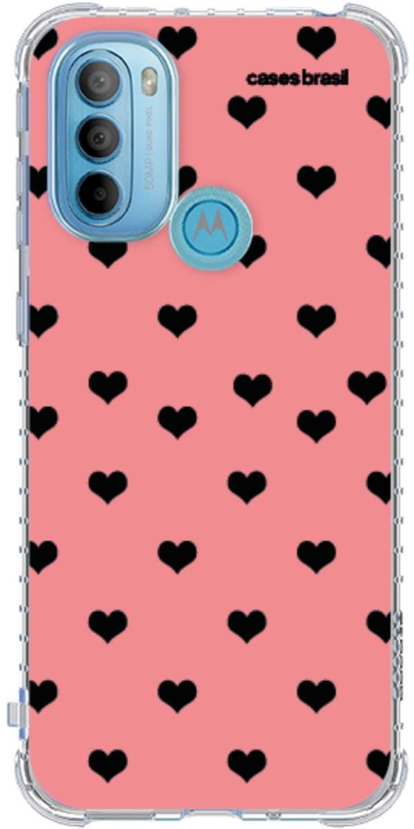 Capinha para Celular Corações Traçados Pink