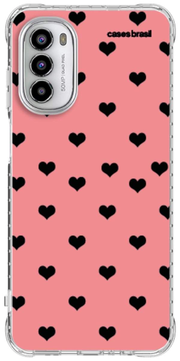 Capinha para Celular Corações Traçados Pink