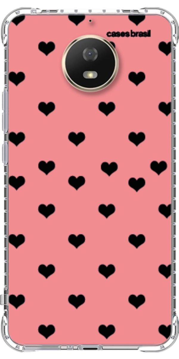 Capinha para Celular Corações Traçados Pink