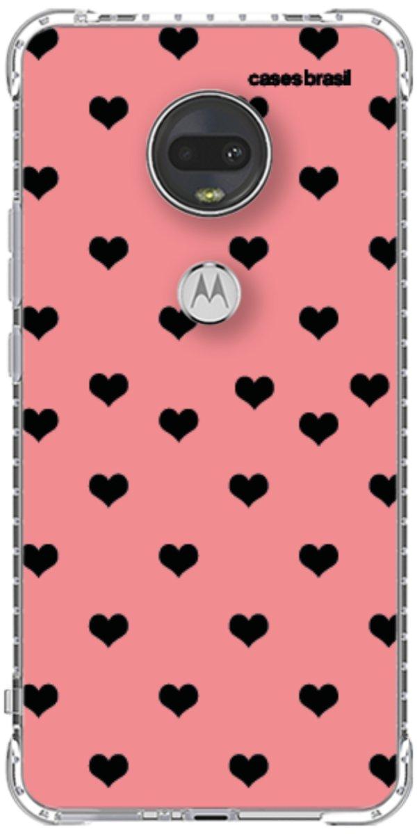 Capinha para Celular Corações Traçados Pink