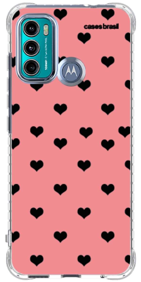 Capinha para Celular Corações Traçados Pink