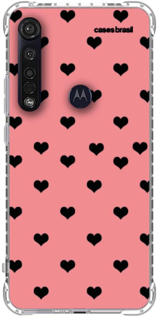 Capinha para Celular Corações Traçados Pink